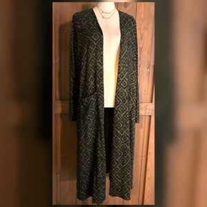 💚LULAROE • Sarah Maxi Cardigan XL (fits 14-18)